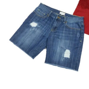 Heritage 1981 Distressed Bermuda Denim Shorts